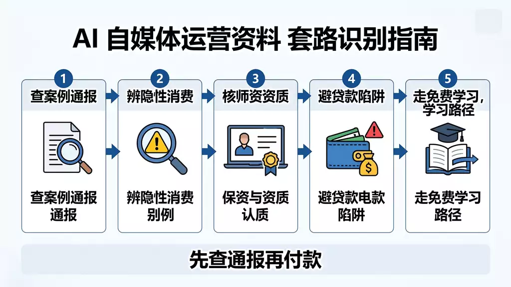 粉丝维护 AI自媒体运营资料套路识别 | 警方通报案例与五步辨别法