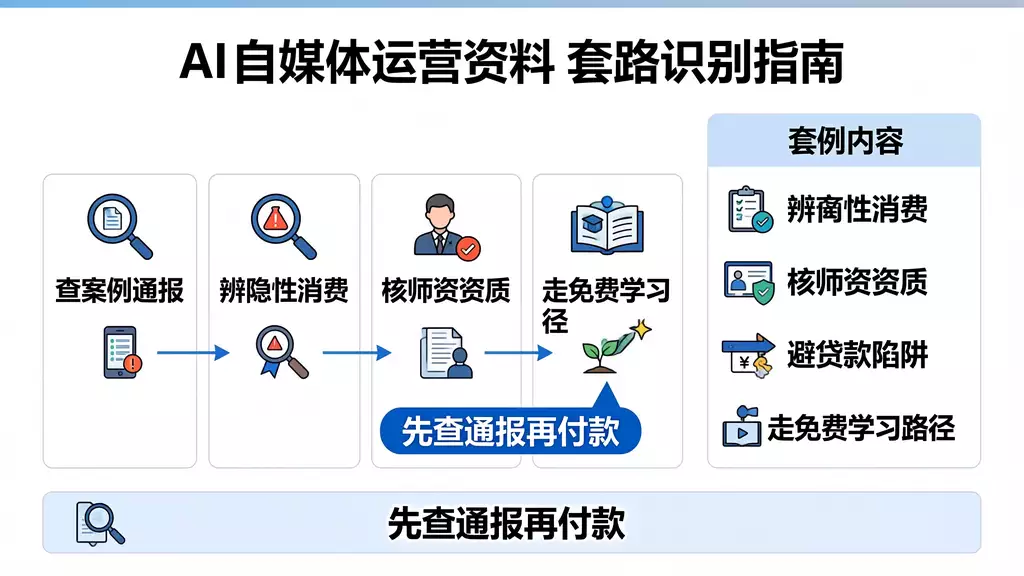 喊麦主播顺口溜 AI自媒体运营资料套路识别 | 警方通报案例与五步辨别法
