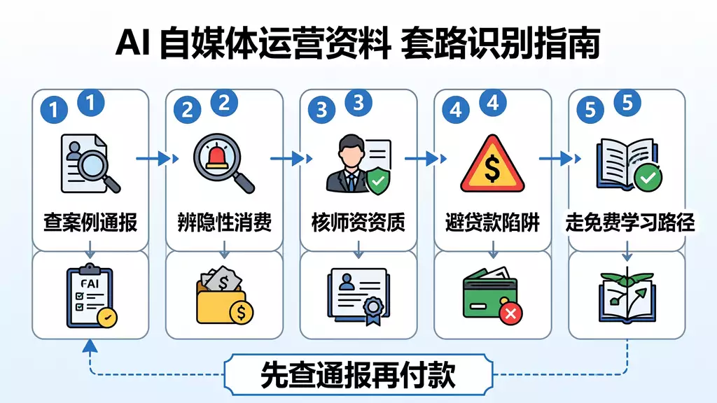 幽默神回复 AI自媒体运营资料套路识别 | 警方通报案例与五步辨别法