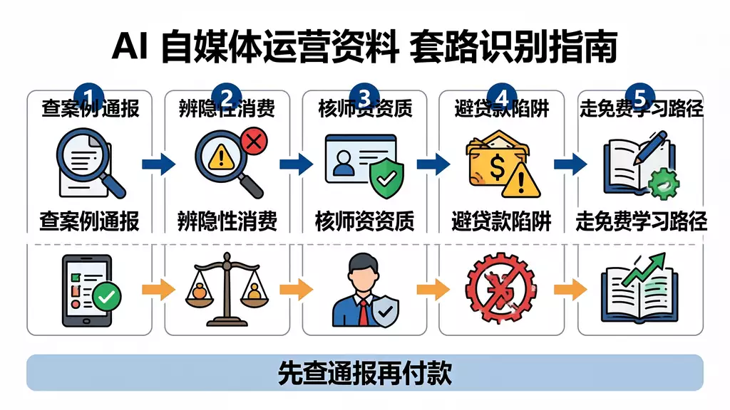 主播穿衣搭配学习技巧 AI自媒体运营资料套路识别 | 警方通报案例与五步辨别法