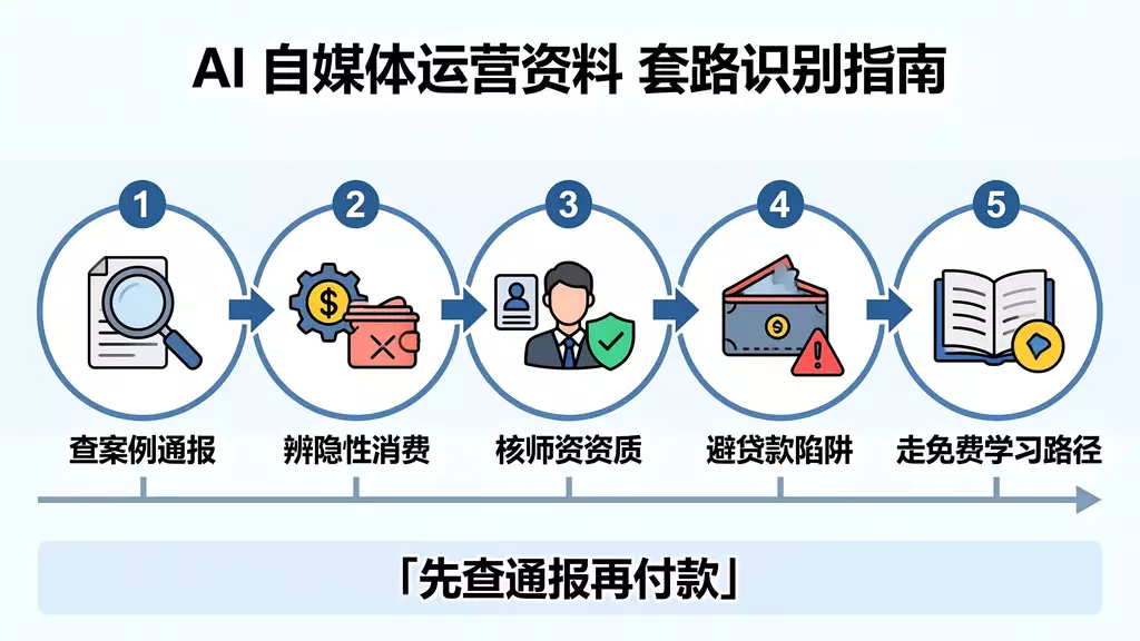 手机端新用户保存可领 1TB 容量 AI自媒体运营资料套路识别 | 警方通报案例与五步辨别法