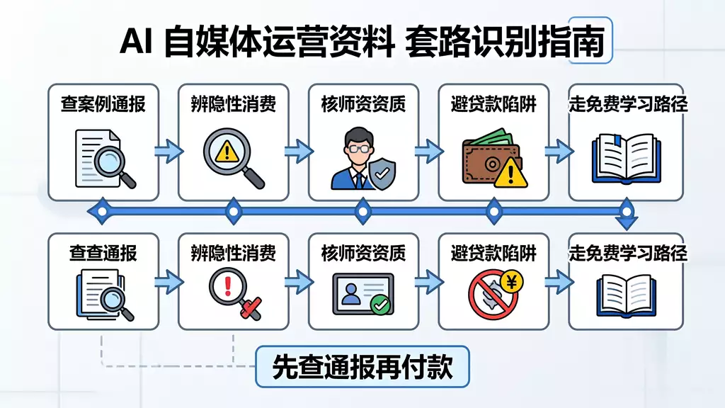 小播秀直播教程（字幕版） AI自媒体运营资料套路识别 | 警方通报案例与五步辨别法