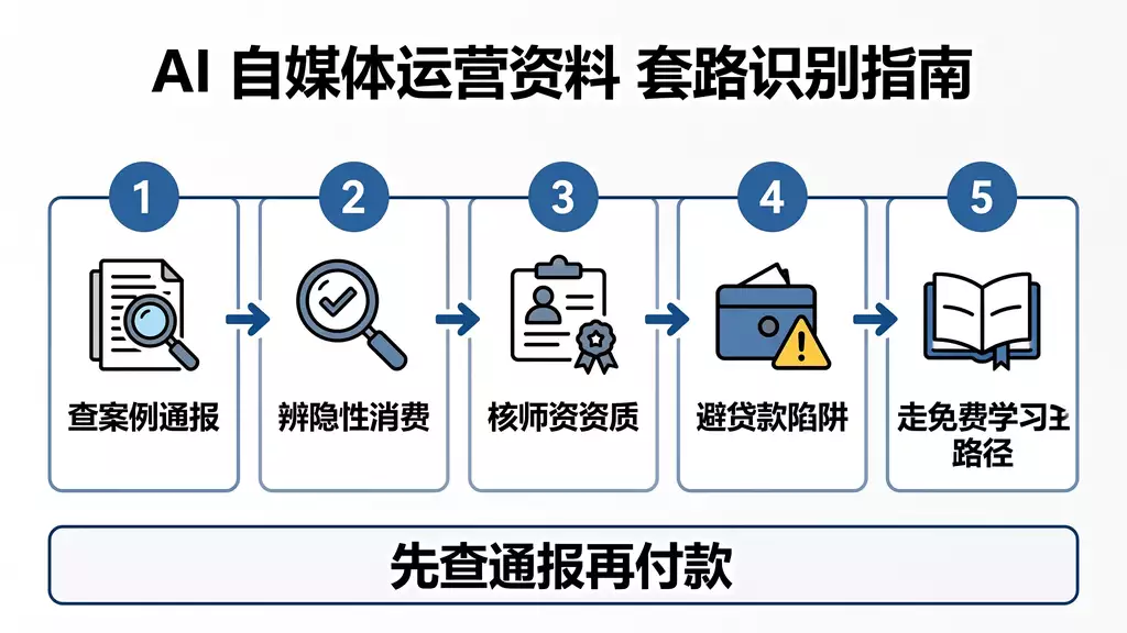 霸王别姬 AI自媒体运营资料套路识别 | 警方通报案例与五步辨别法