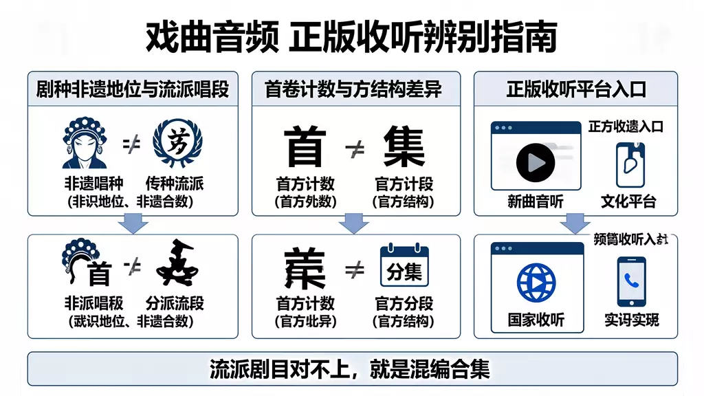 越剧名段 MP3001 正版收听渠道 + 盗版引流页风险辨别