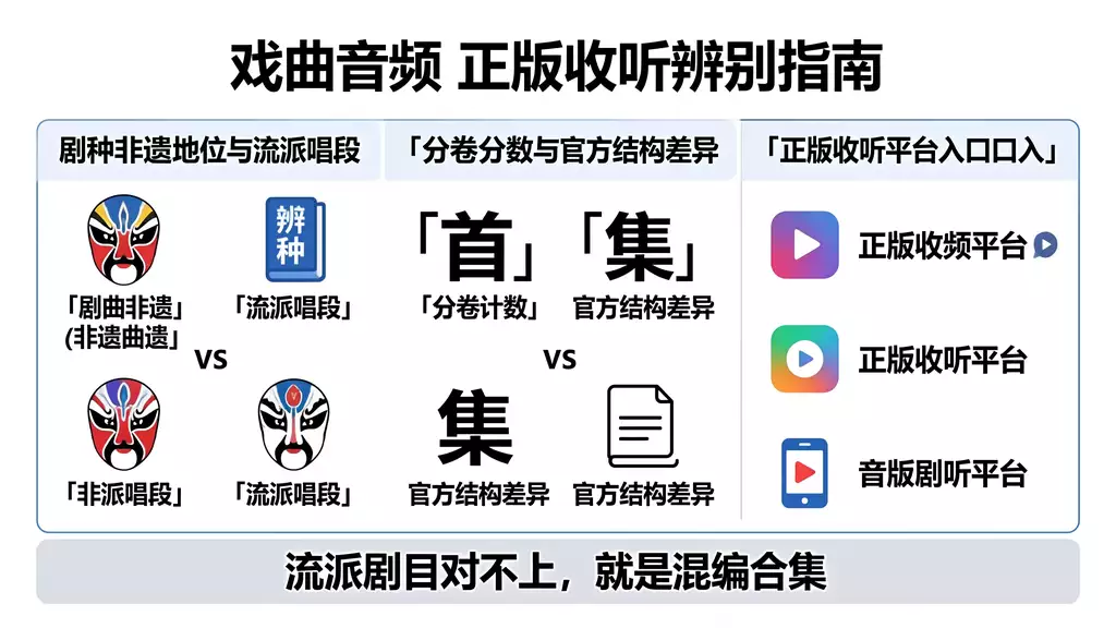 booklet（越剧合集电子册） 正版收听渠道 + 盗版引流页风险辨别