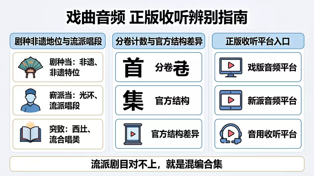 越剧 mp3 A01 521 首 正版收听渠道 + 盗版引流页风险辨别