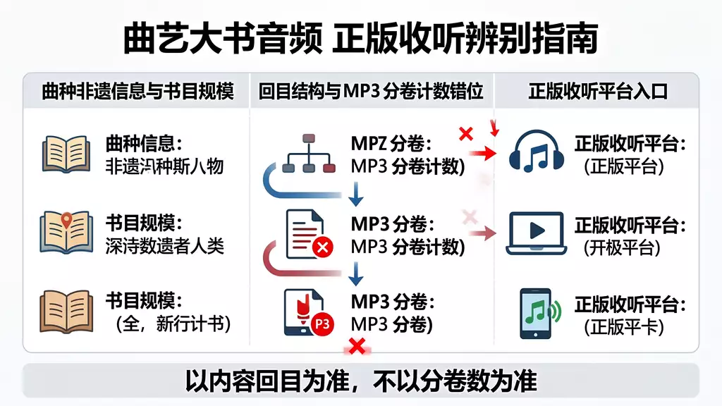 河南坠子《河南坠子（综合卷）》MP3 合集 正版收听渠道 + 盗版引流页风险辨别