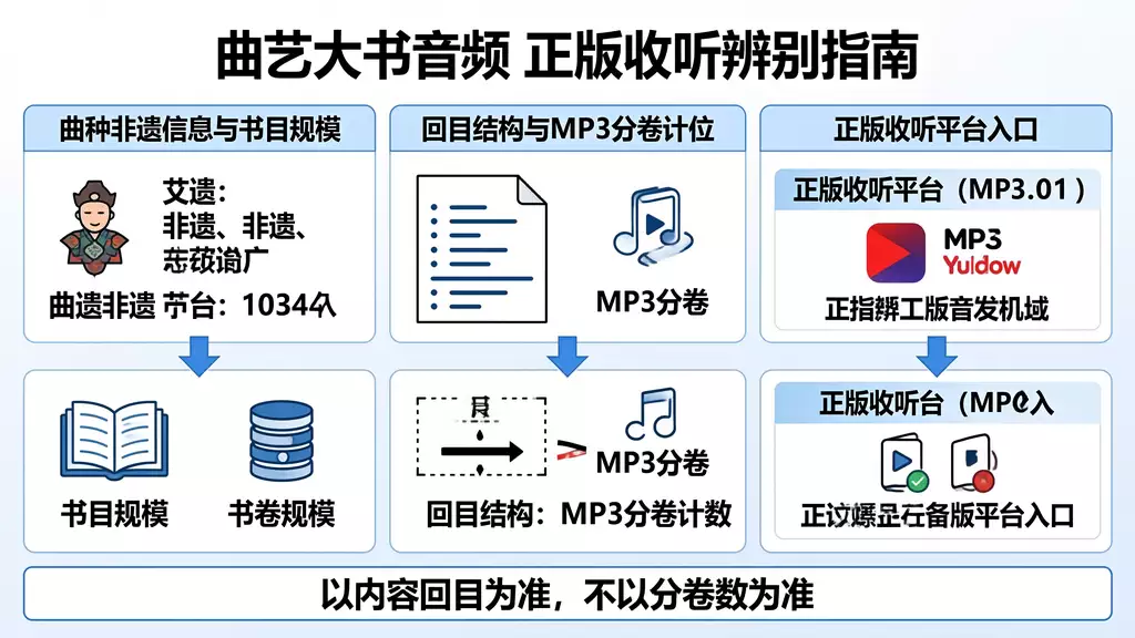 河南坠子《坠子选段 3》第 3 卷 正版收听渠道 + 盗版引流页风险辨别